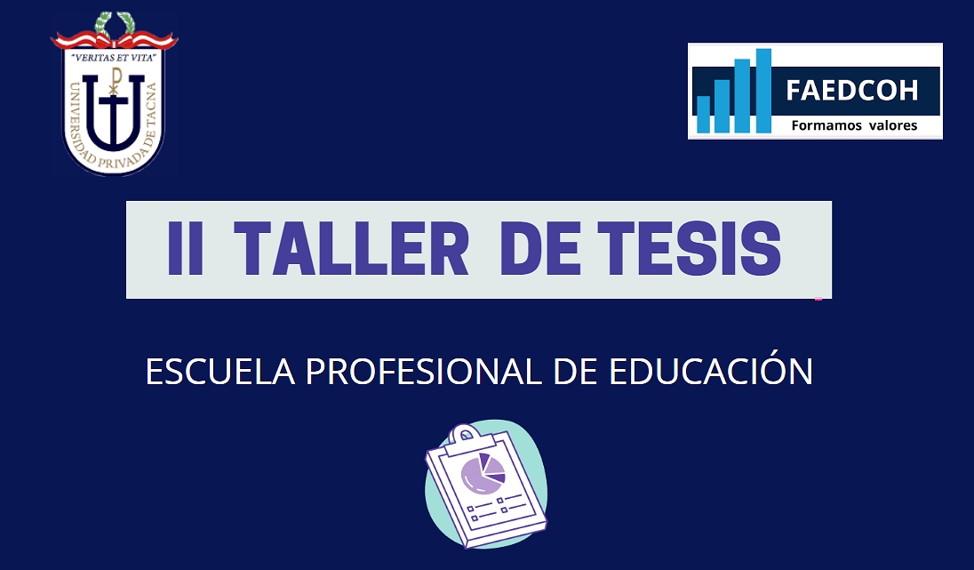 II TALLER DE TESIS - EDUCACIÓN
